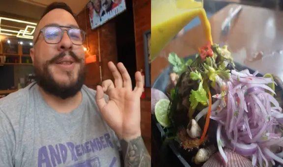 'Cholo' Mena prueba ceviche a la brasa en Surquillo y queda impactado con el sabor