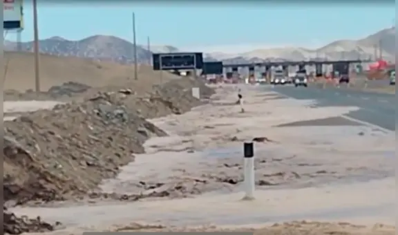 Reportan huaico en Ancón y cierre de peaje del distrito tras intensas lluvias