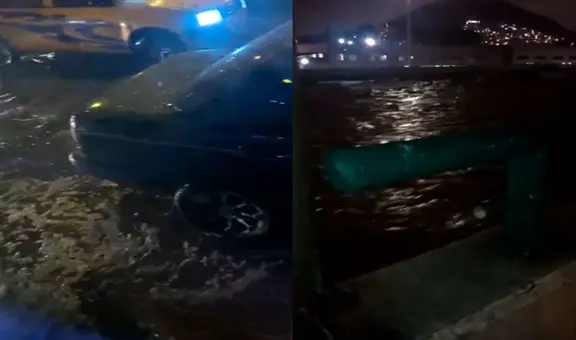 Río Rímac a punto del desborde y vecinos temen por sus viviendas