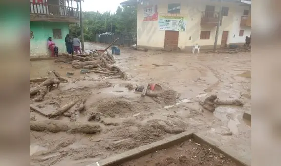 Ríos se desbordan y causan daños en distritos de Llama y Querocoto