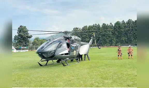 Embarazadas y niños son rescatados en helicóptero en Lambayeque