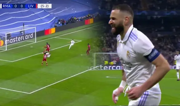¡Todo está consumado! Benzema marcó el 1-0 de Real Madrid y eliminó a Liverpool de la Champions
