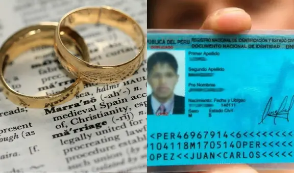 Si estás casado, pero apareces como soltero en tu DNI, ¿qué trámites no podrás realizar?