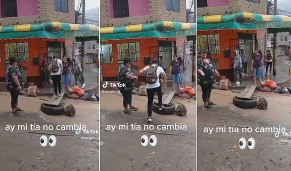 Peruana construye un ‘puente’ para cruzar huaico y cobra pasaje por pasar: “Visionaria”