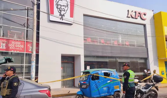 Balacera en Comas: sicarios atacan a mototaxista en exteriores de KFC de La Pascana