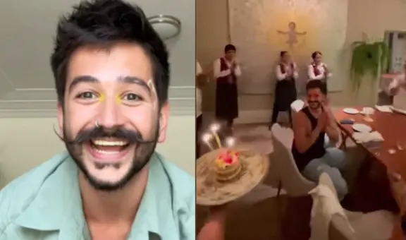 Camilo: trabajadores del restaurante de Gastón Acurio sorprendieron al cantante por su cumpleaños
