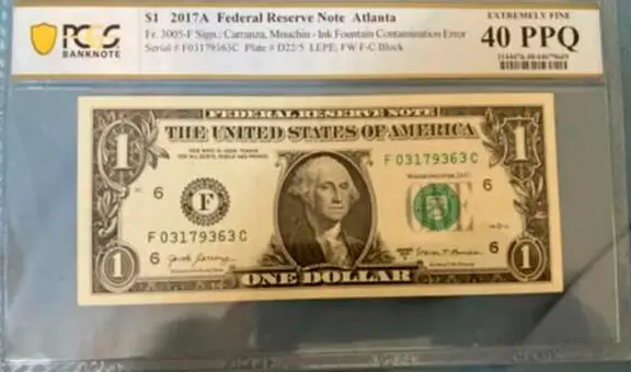 ¿Qué debo hacer si tengo un billete de dólar valorizado en más de 100.000 dólares?