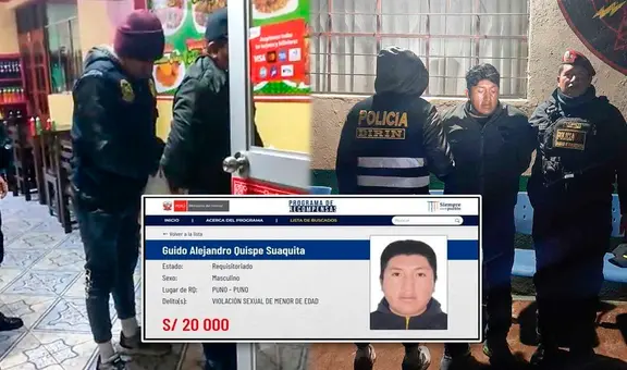 Puno: capturan a sujeto que figuraba en la lista de los más buscados por violación sexual
