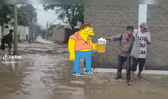 ¡Eso debió doler! Señor en estado de ebriedad camina por inundaciones y termina de la peor manera
