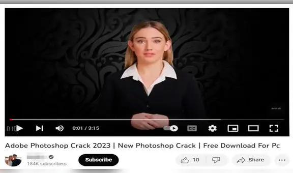 Hackers crean videos de YouTube con Inteligencia Artificial y los usan para propagar virus