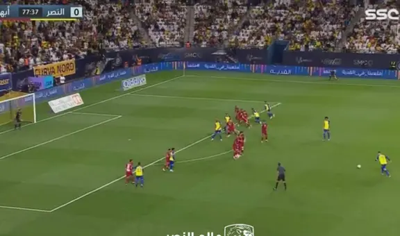 Cristiano Ronaldo metió un misil: golazo de CR7 de tiro libre con el Al-Nassr