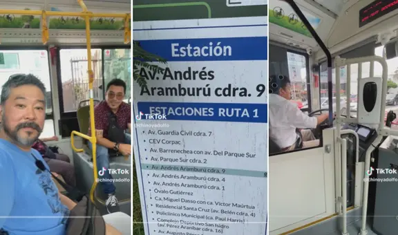 Chino y Adolfo suben al Expreso de San Isidro y se impactan con la calidad del viaje: “El bus más pituco de Lima”