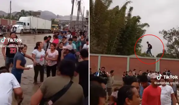 Peruano tiene peculiar forma de cruzar huaico y usuarios lo aplauden: “Sin miedo al éxito”