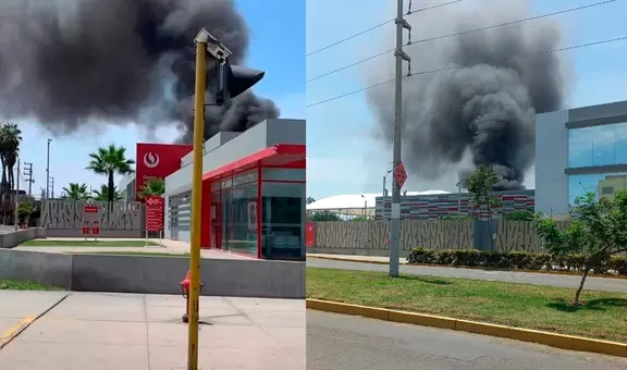 Reportan incendio de grandes proporciones cerca a la sede de la UPC de Chorrillos