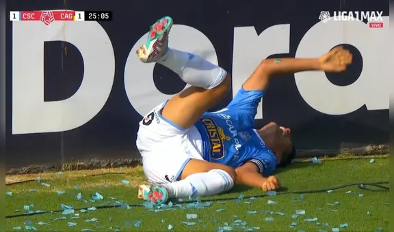 Ávila sufre terrible lesión y acaba con el brazo doblado tras chocar con panel publicitario