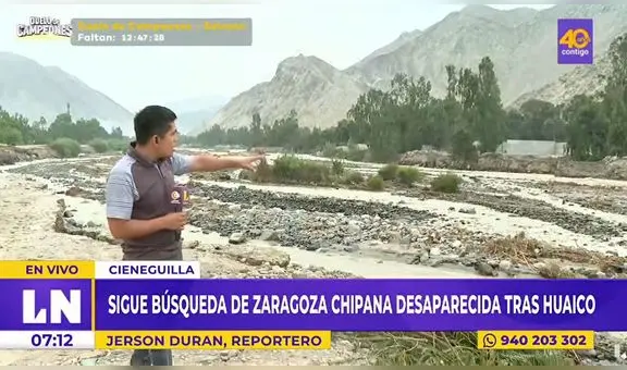 Cieneguilla: reportan cuerpo flotando en el río Lurín, pero fue arrastrado por la corriente