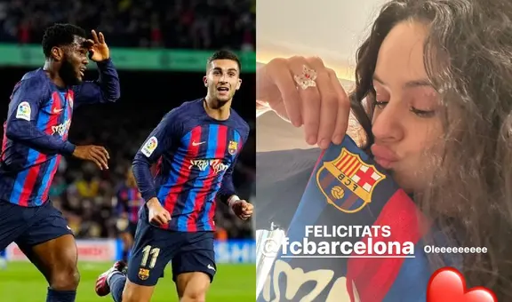 FC Barcelona agradece a Rosalía por victoria ante el Madrid: “Nuestro amuleto de la buena suerte”