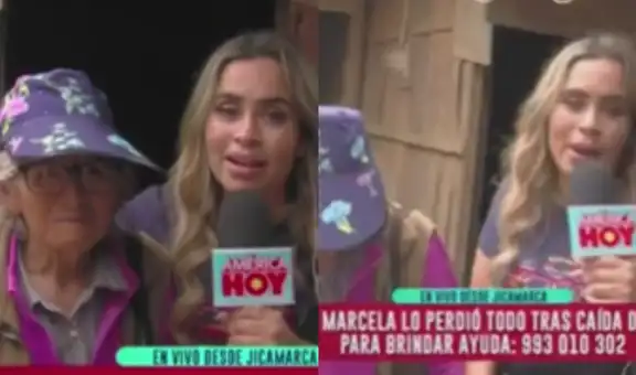 Ethel Pozo se quiebra con historia de anciana que perdió todo en huaico: “Parten el alma”