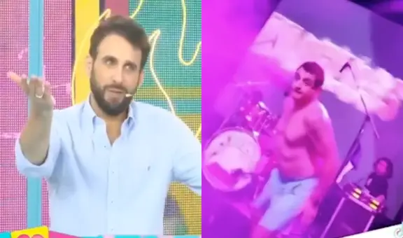 Rodrigo González se burló de la caída de Sergio Galliani durante su concierto: “Se tuvo mucha fe”