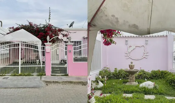 Hello Kitty en Chiclayo: casa se hace viral por fachada con la temática del popular personaje