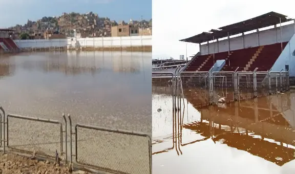 “No es una laguna, es un estadio”: recinto deportivo de Trujillo lleva 10 días con agua estancada