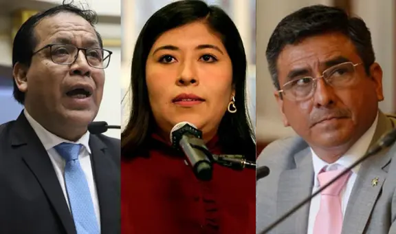 Pleno Congreso debatirá acusación contra Betssy Chávez, Willy Huerta y Roberto Sánchez a las 4.00 p. m.