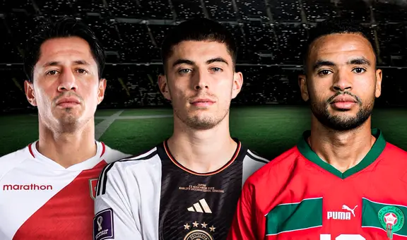 ¿Cómo llegan los delanteros de Perú, Alemania y Marruecos a los partidos amistosos?