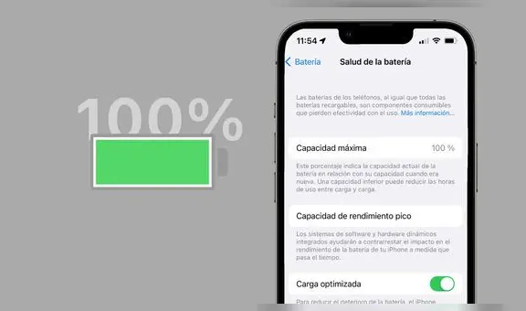¿Cómo mantener al 100% el estado de la batería de mi iPhone?