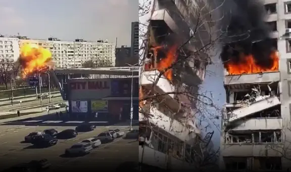 Bombardeo ruso deja al menos un muerto y 25 heridos en edificio residencial de Ucrania