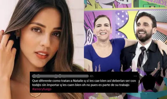 Usuarios defienden a Luciana Fuster de críticas de "Amor y fuego": "Se les está pasando la mano"