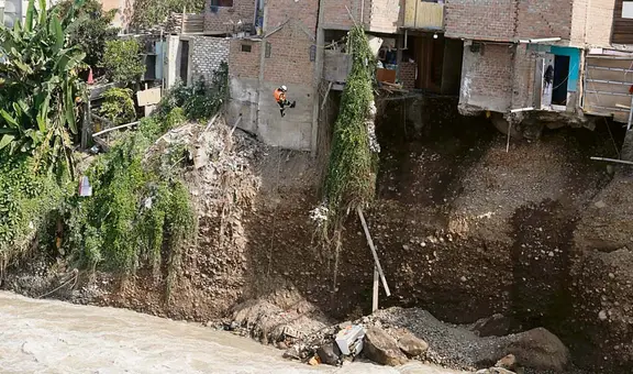Río Rímac devora vivienda y enluta a una familia