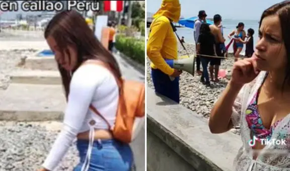 Venezolana va por primera vez a la playa del Callao y se lleva una gran sorpresa