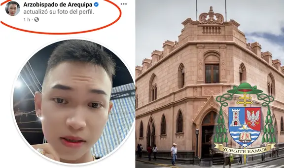 Hackean página del Arzobispado de Arequipa y nueva foto de perfil desata diversos comentarios: “¿Es el nuevo párroco?”