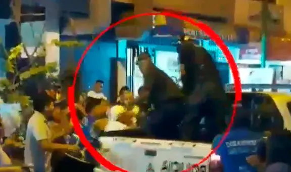 Policías capturan a delincuente en El Agustino, pero cómplices atacan al patrullero y lo liberan