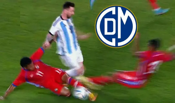 Exjugador de Municipal y su compañero casi 'rompen' a Lionel Messi con criminal barrida doble