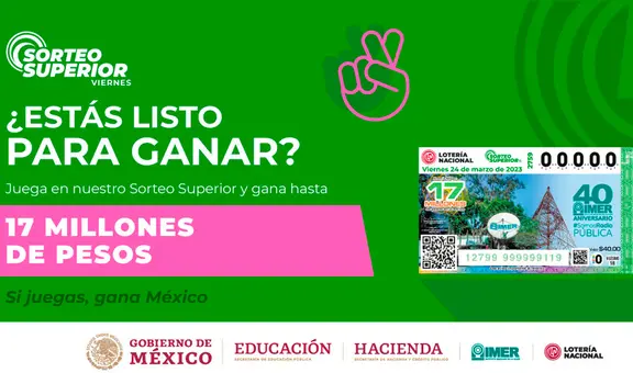 Sorteo Superior: Resultados de la Lotería Nacional HOY, 24 de marzo EN VIVO