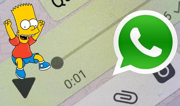 ¿Cómo mandar audios de WhatsApp con la voz de Bart Simpson?