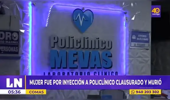 Mujer va a policlínico de Comas para aplicarse inyección, pero falso traumatólogo provoca su muerte
