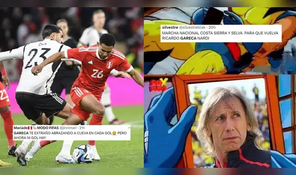 Usuarios reaccionan en redes sociales tras derrota de Perú contra Alemania: “Te extrañamos, Gareca”