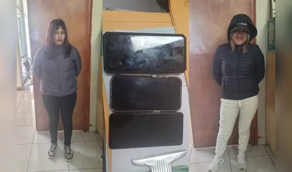 Tres presuntas ladronas fueron capturadas gracias al GPS de los celulares de sus víctimas en Arequipa