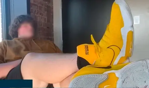 Tiene 14 años, mide 2 metros y calza 59: no consigue zapatos y su familia dice que le falta crecer