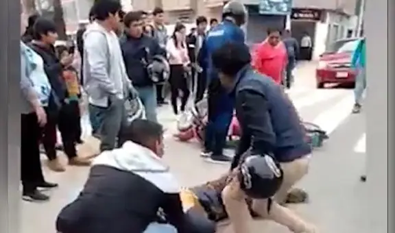 Cajamarca: motociclista hace mala maniobra y muere tras ser impactado por bus