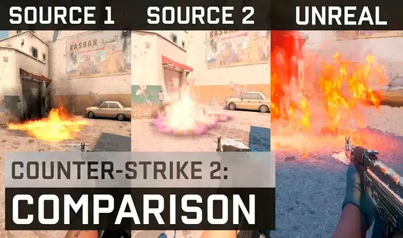 La mejor comparación de Counter-Strike 2 con Global Offensive y una versión en Unreal Engine