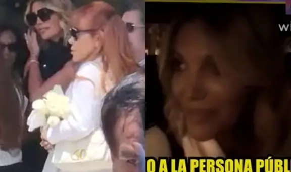 Jessica Newton tras asistir al velorio del padre de Magaly Medina: “Acompañé a mi amiga"