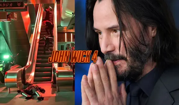 "John Wick 4": la aparatosa caída que preocupó a fans de Keanu Reeves