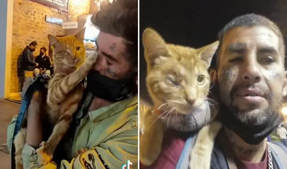 La historia del indigente que quiso a un gatito callejero hasta su muerte: “Amor eterno”