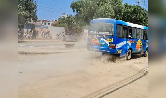 Salud de trujillanos en riesgo por polvo en las calles