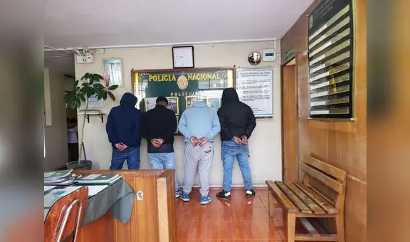 Capturan peligrosa banda delincuencial que era el terror de pasajeros de combis en Arequipa