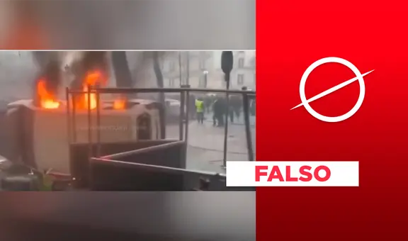 No, este video no fue grabado durante las actuales protestas por la reforma de pensiones en Francia