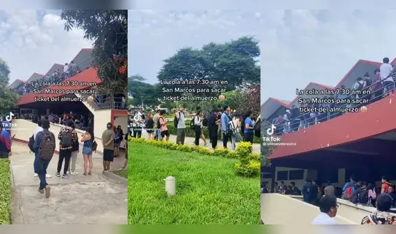 “Extraño 'gusanear'”: estudiantes de San Marcos sorprenden con largas colas para pedir ticket de comida